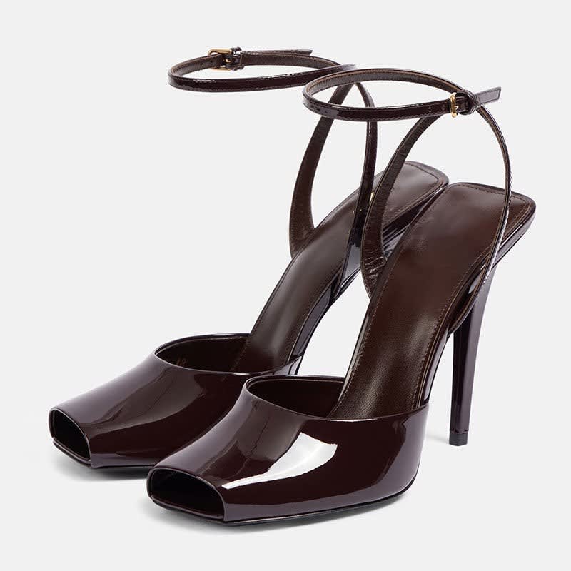 Philomena Peep Toe Slingback Heels_5