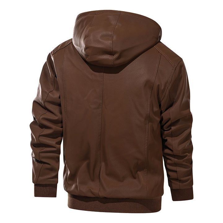 Men's Marziano Hooded Leather Jacket