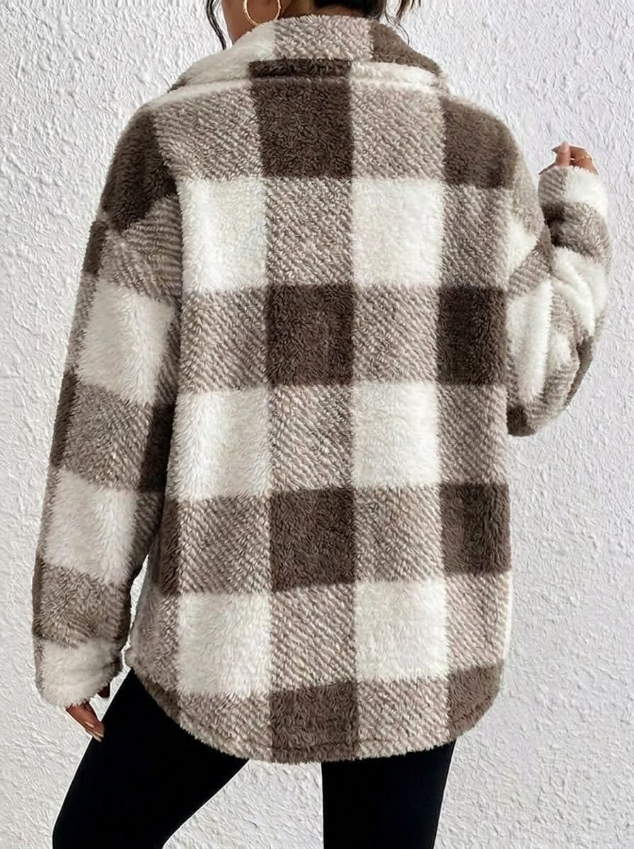 Mirella Plaid Sherpa Shacket_15