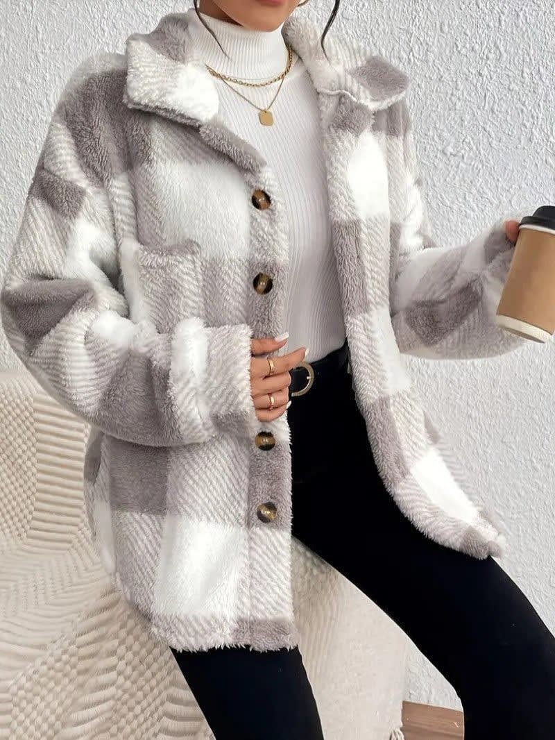 Mirella Plaid Sherpa Shacket_4