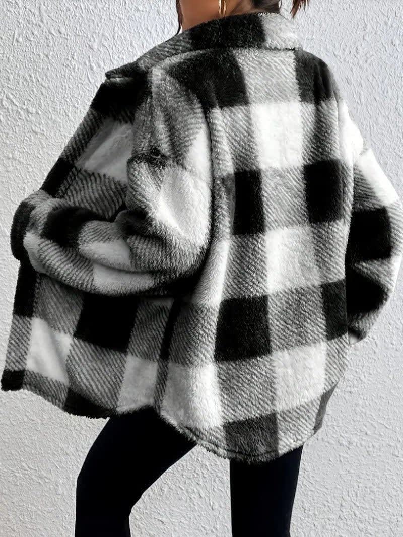 Mirella Plaid Sherpa Shacket_7