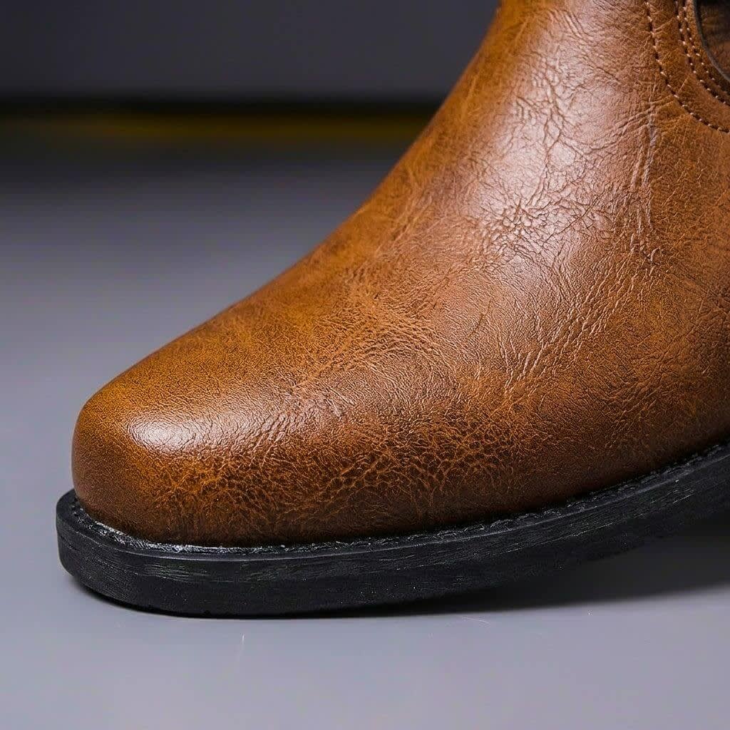 Axton Faux Leather Harness Ankle Boots_3