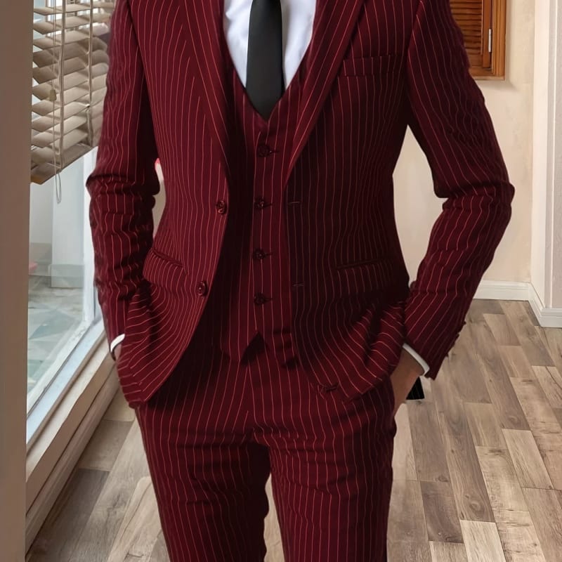 Adrian Pinstripe Three Piece Suit_1