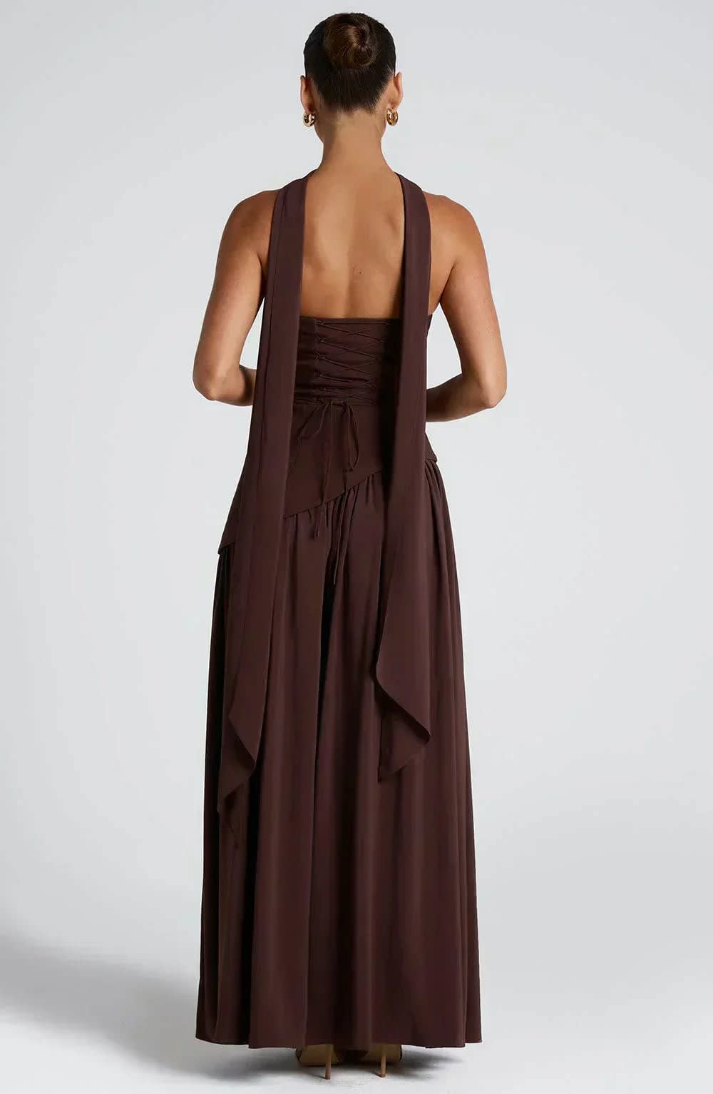 Rhea Halter Neck Wedding Guest Maxi Dress_14