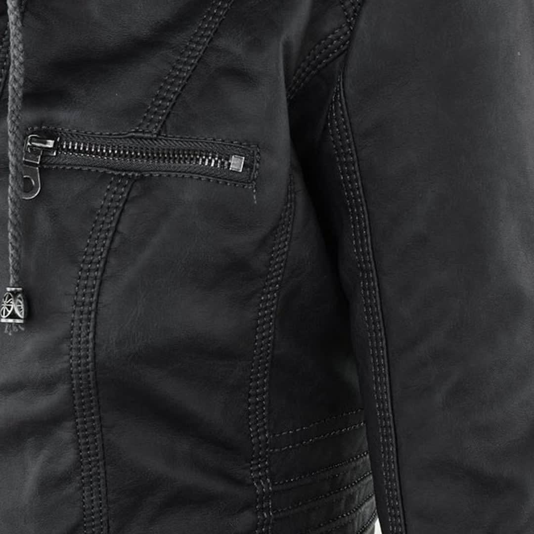 Madison Faux Leather Hooded Jacket_19