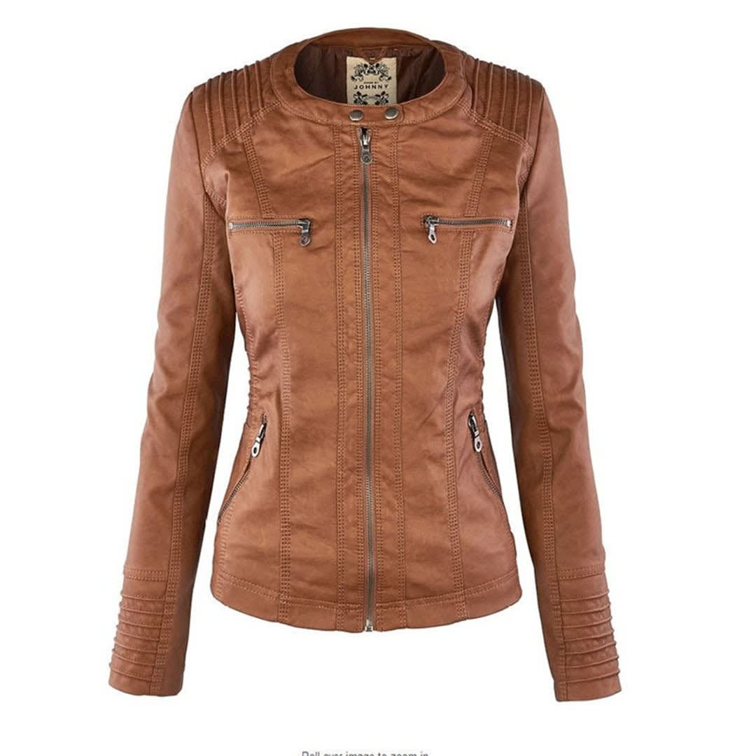 Madison Faux Leather Hooded Jacket_8