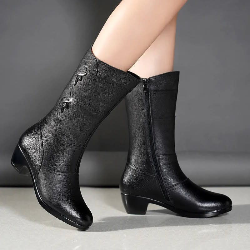 Winona Mid Calf Block Heel Winter Boots_1