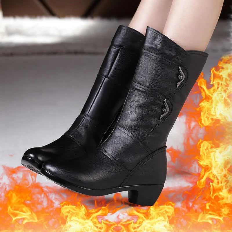 Winona Mid Calf Block Heel Winter Boots_3