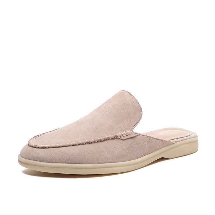 Alejandro Backless Suede Look Loafers_5
