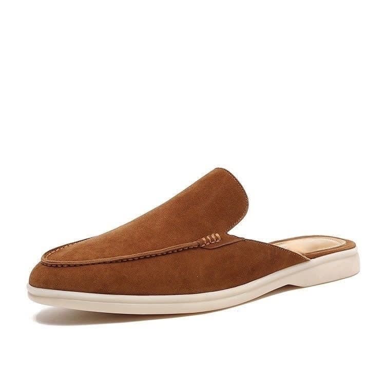 Alejandro Backless Suede Look Loafers_7
