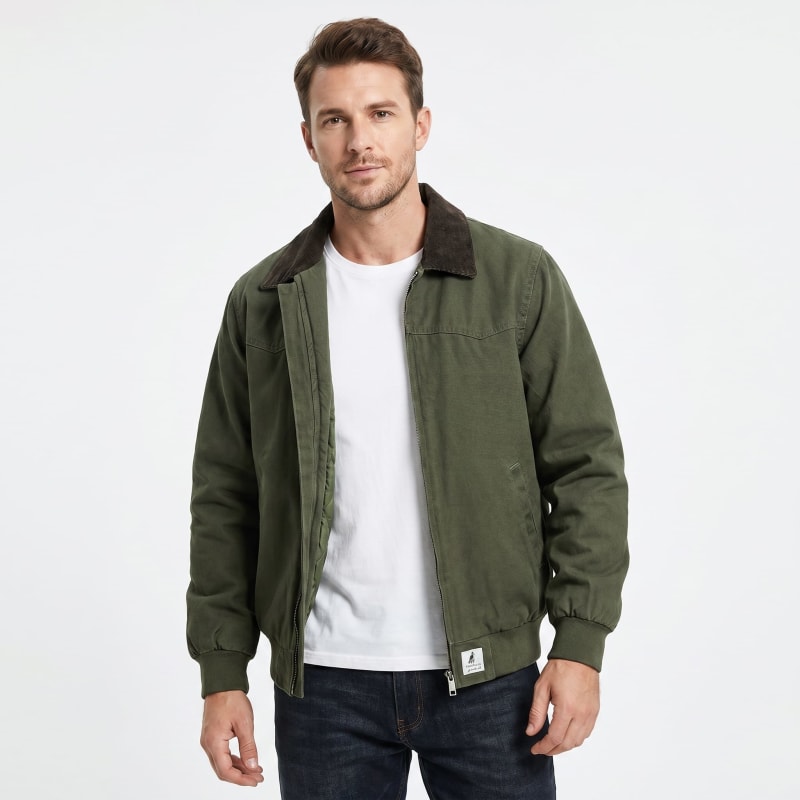 Craig Canvas Corduroy Collar Jacket_1