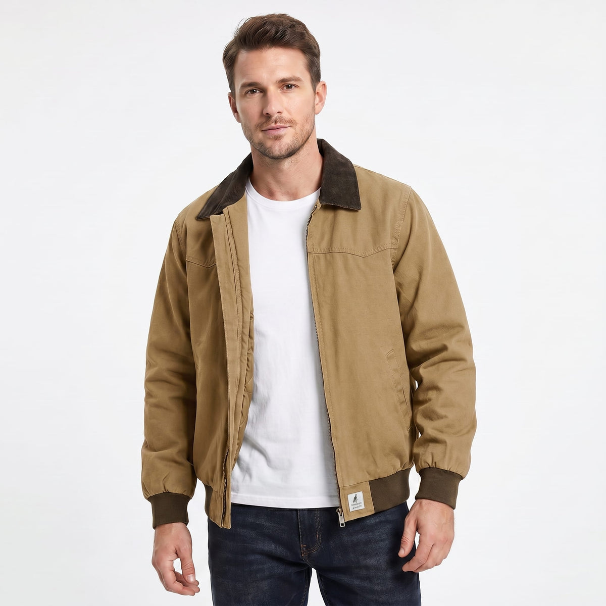 Craig Canvas Corduroy Collar Jacket_2