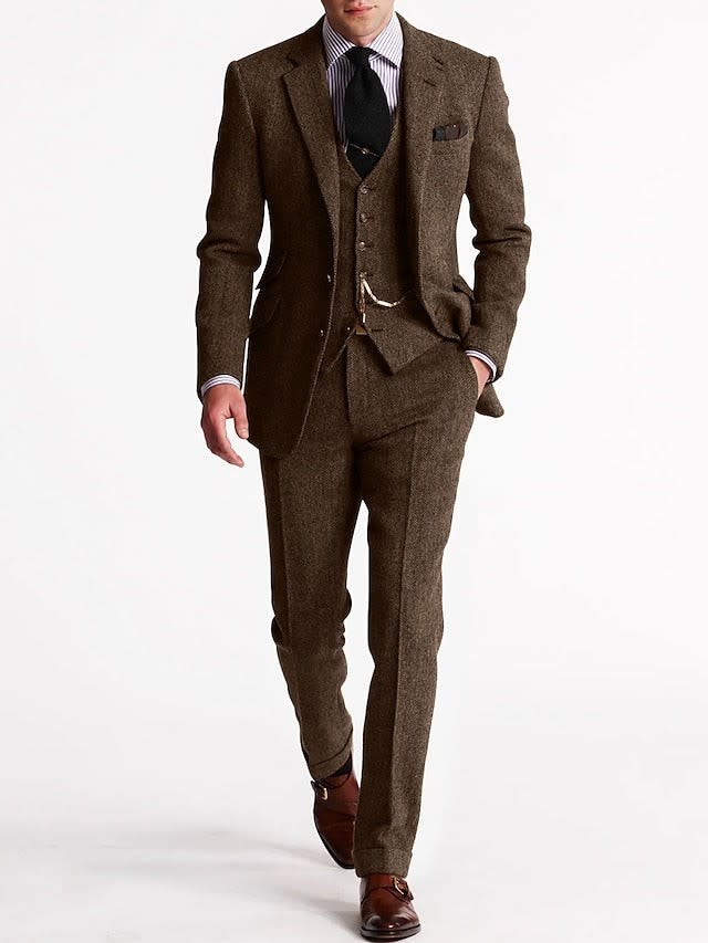 Derek Herringbone Tweed Three Piece Suit_6