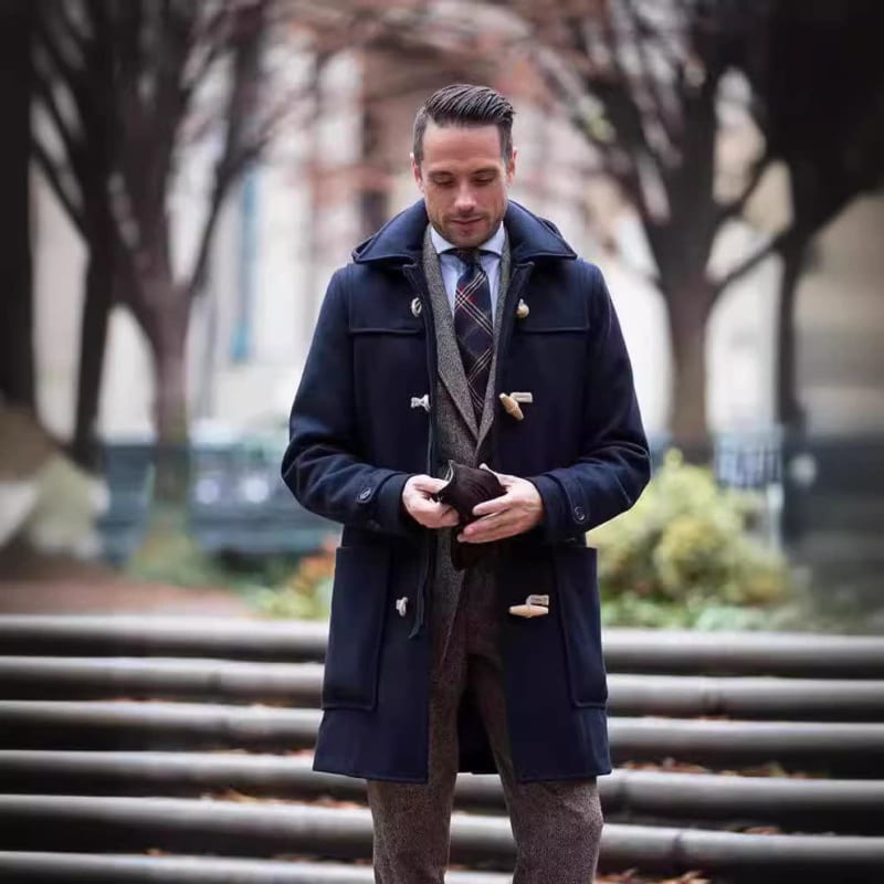 Clarence Wool Blend Toggle Duffle Coat_1