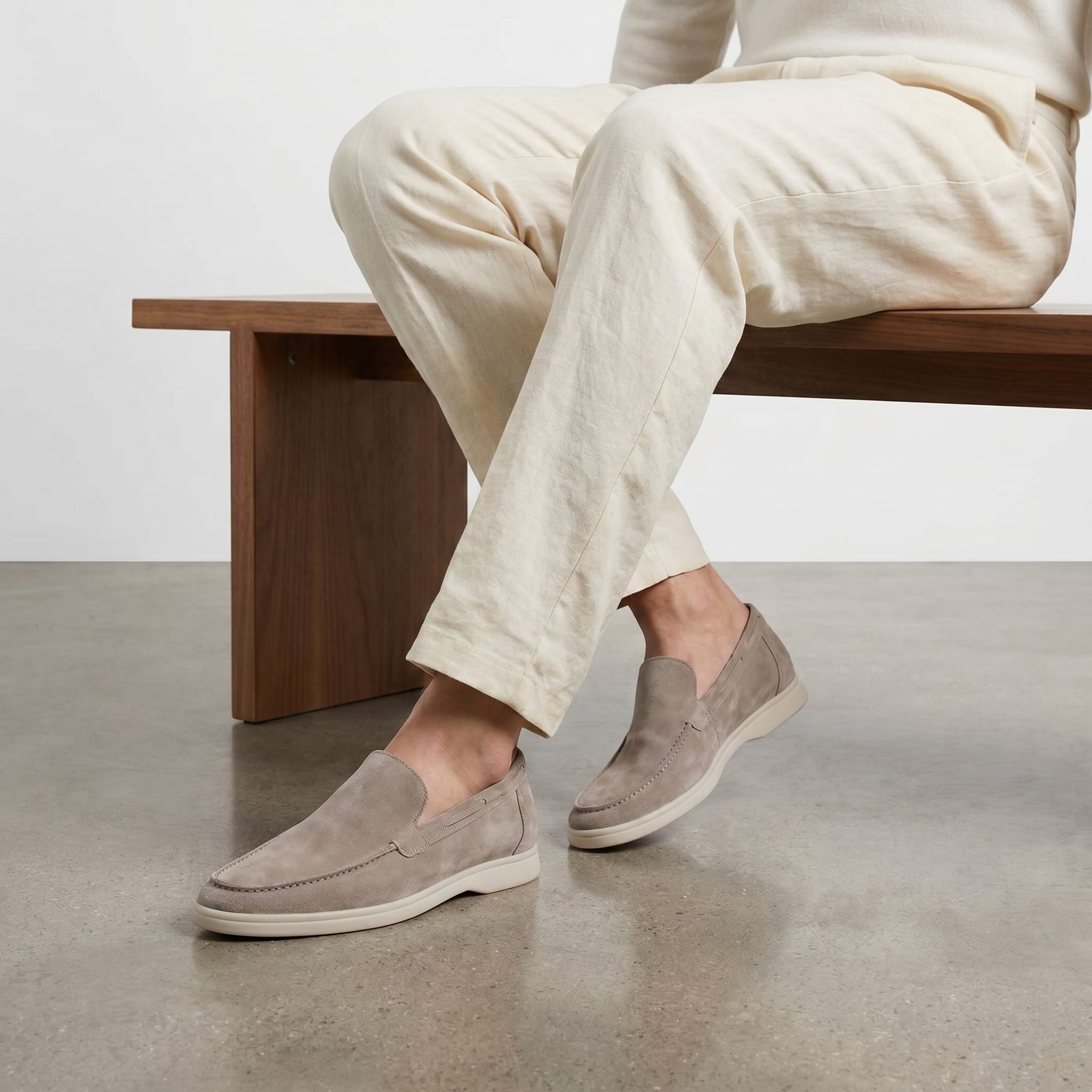 Douglas Suede Slip On Loafers_4