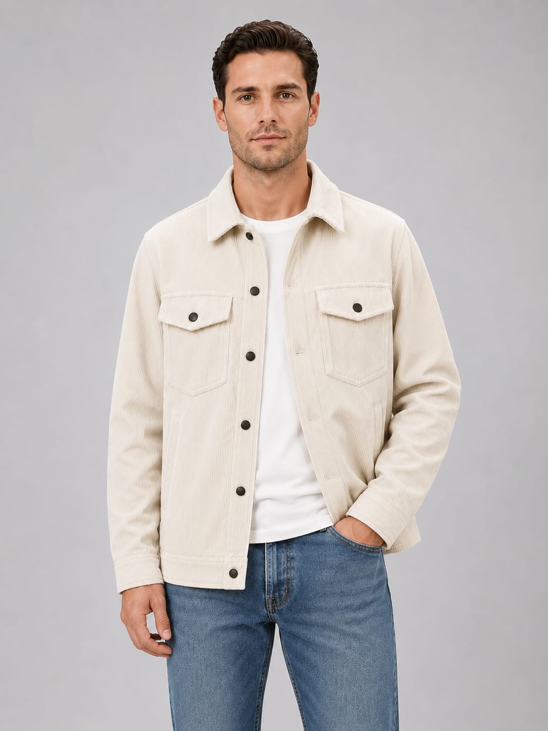 Soren Corduroy Button Up Overshirt_2