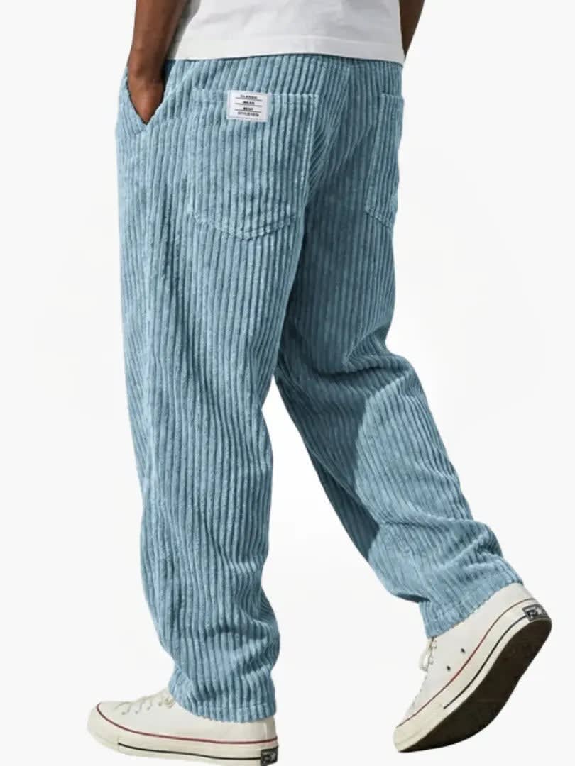 Roberto Corduroy Straight Leg Trousers_5