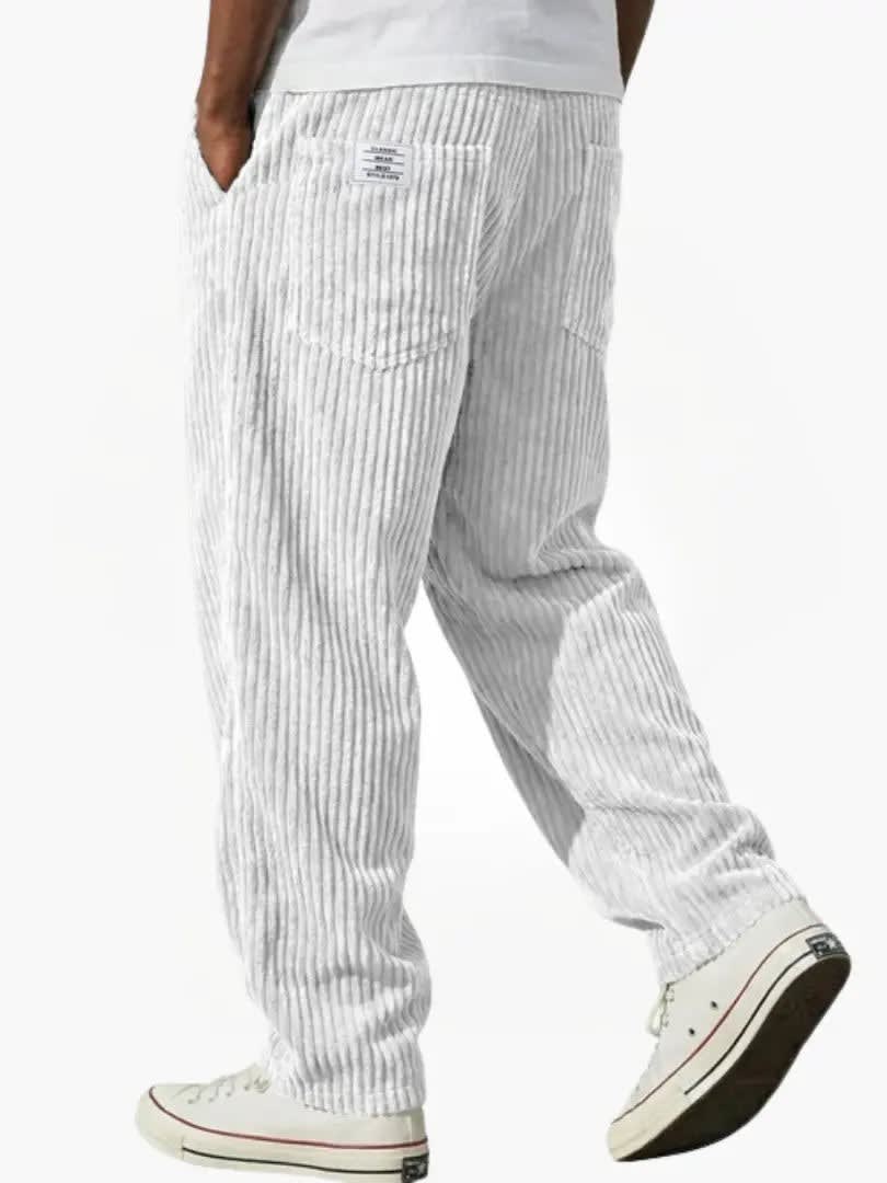 Roberto Corduroy Straight Leg Trousers_7