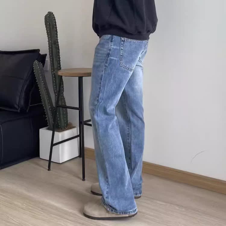 Elliot Light Wash Classic Bootcut Jeans_4