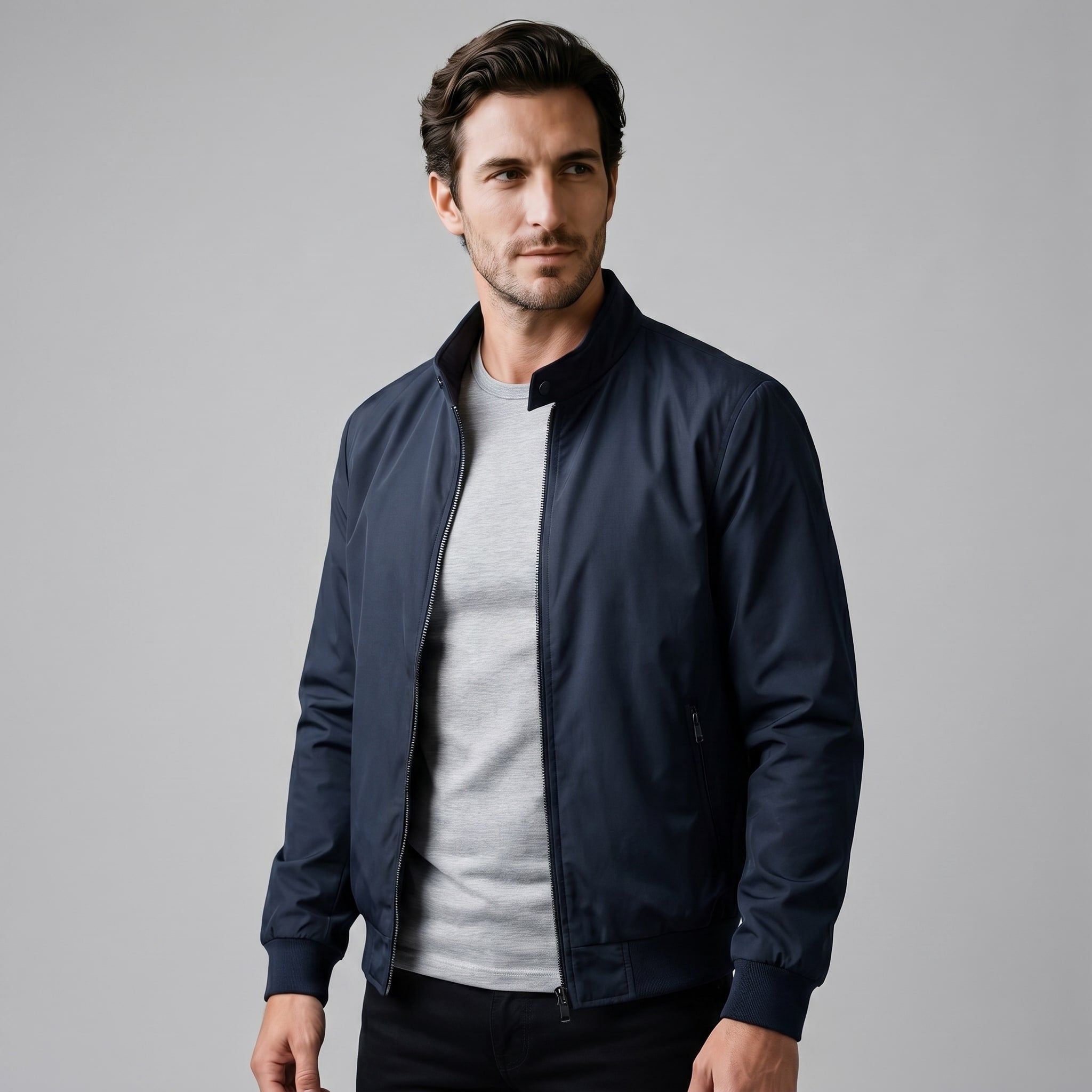 Florian Padded Slim Fit Bomber Jacket_16