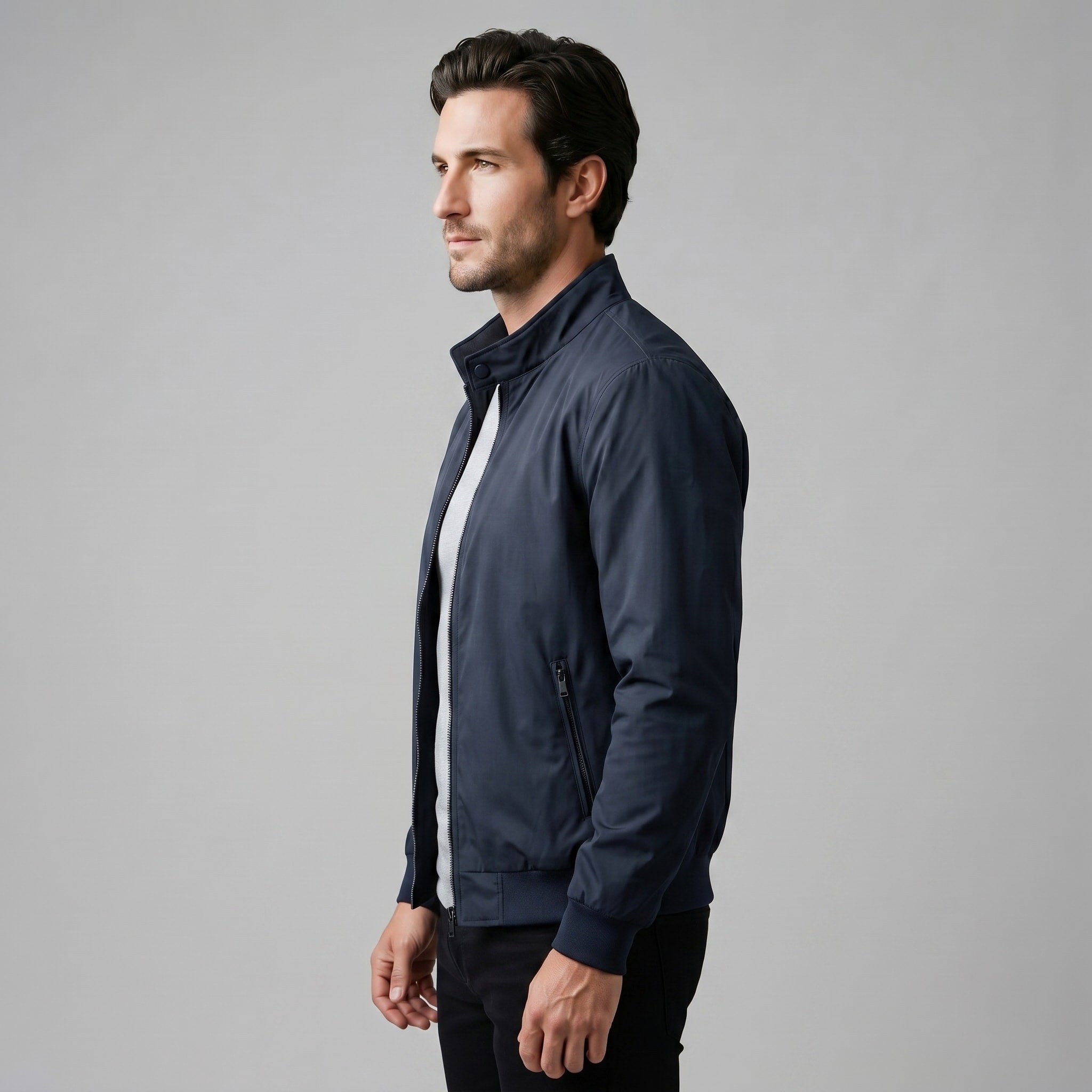 Florian Padded Slim Fit Bomber Jacket_18