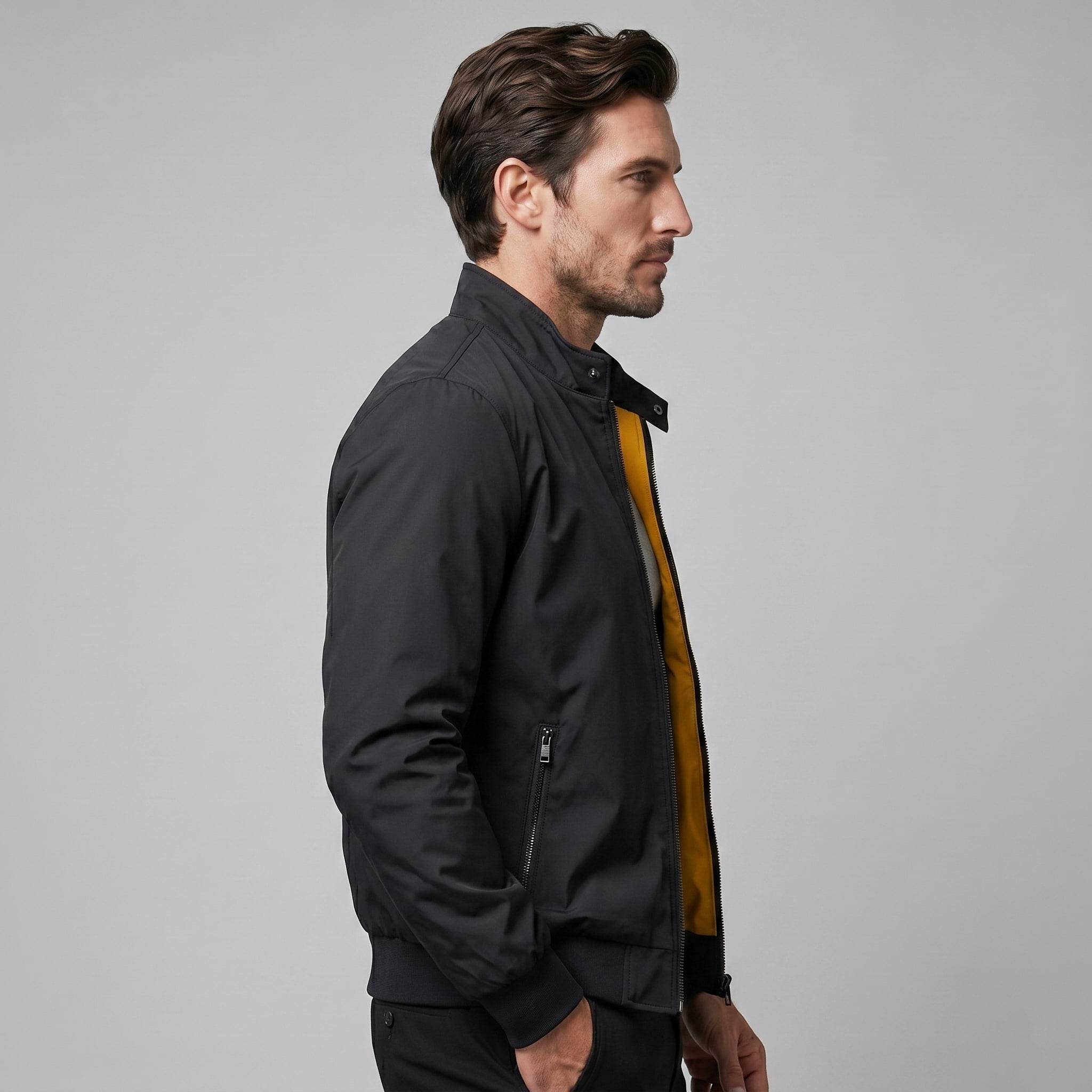 Florian Padded Slim Fit Bomber Jacket_3