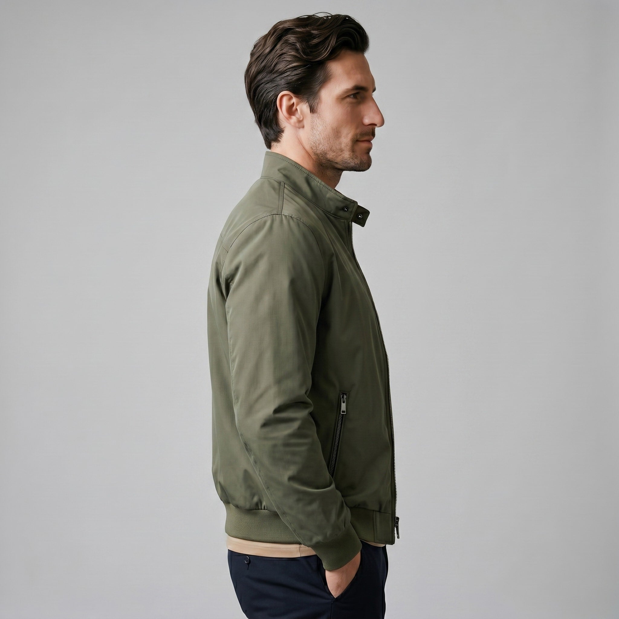 Florian Padded Slim Fit Bomber Jacket_8