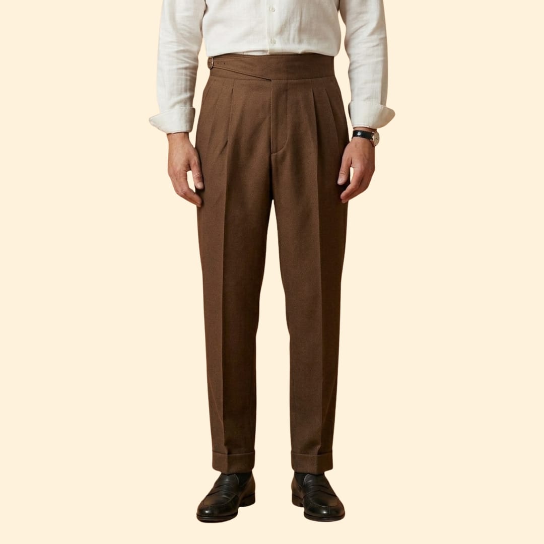 Wilbur High Waisted Pleated Trousers_7