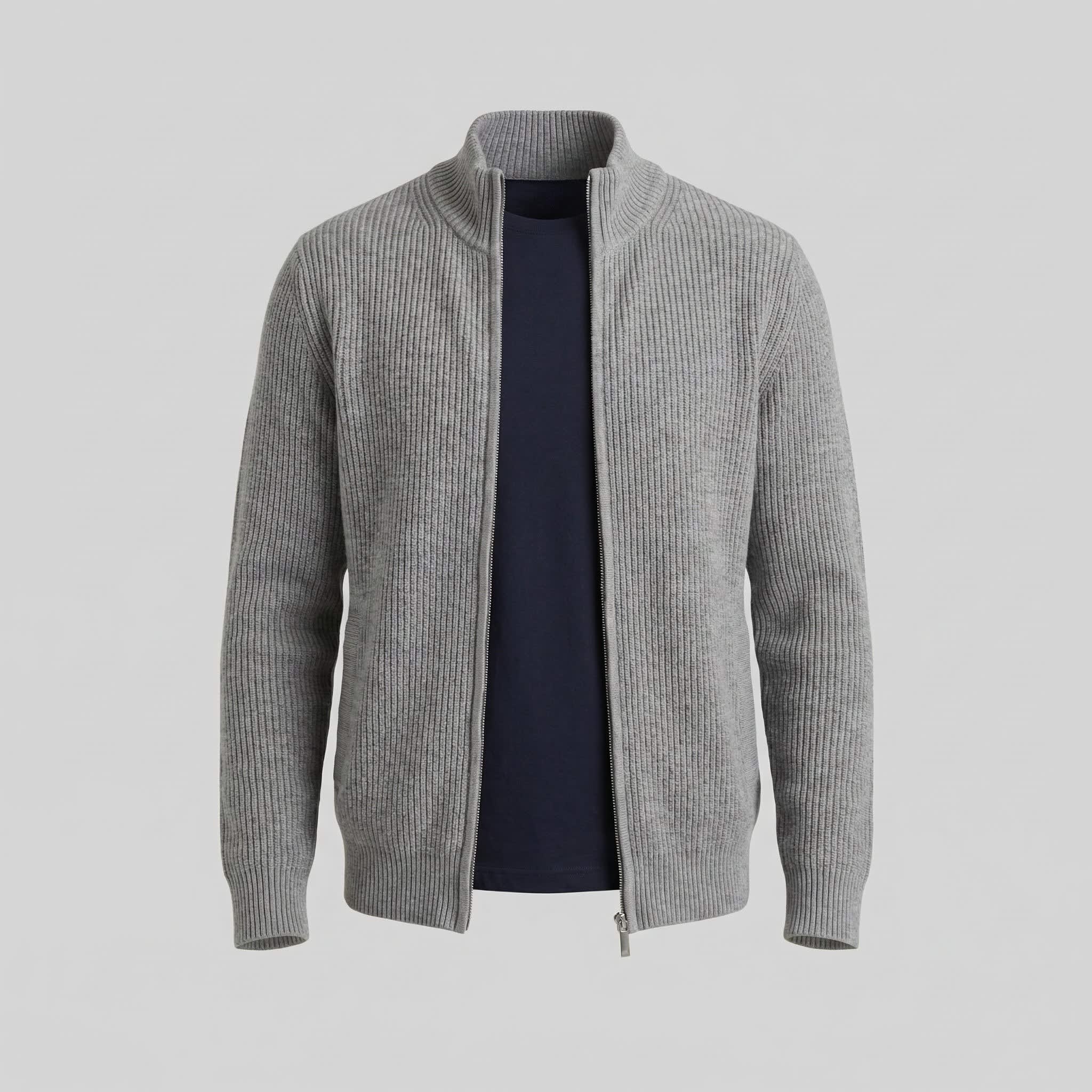 Parker Ribbed Zip Up Cardigan_15