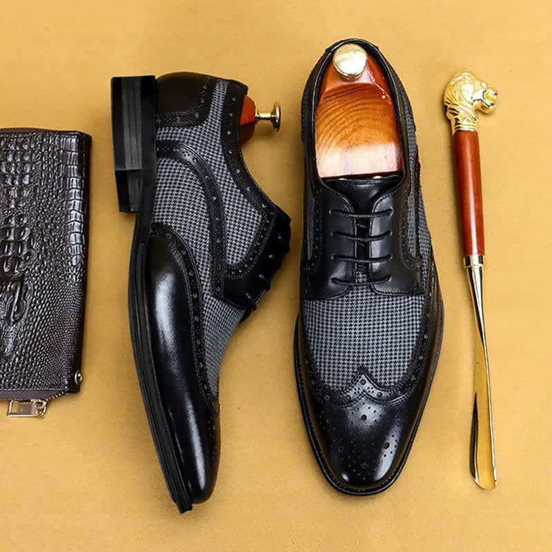 Reginald Leather Brogue Oxford Shoes_2