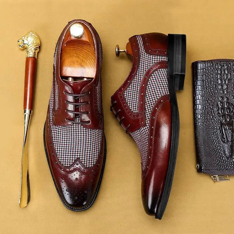 Reginald Leather Brogue Oxford Shoes_3