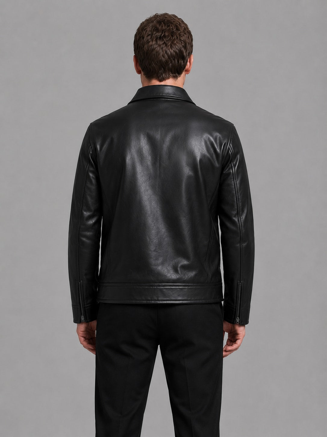 Matteo Faux Leather Zip Jacket_2