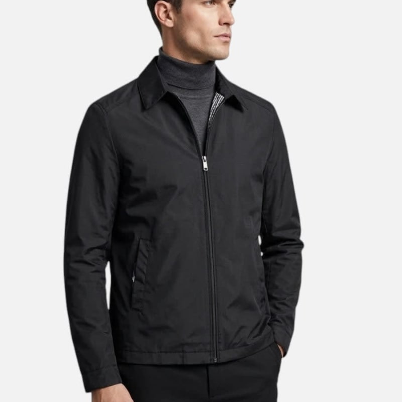 Marcus Lightweight Cotton Blend Zip Jacket_1