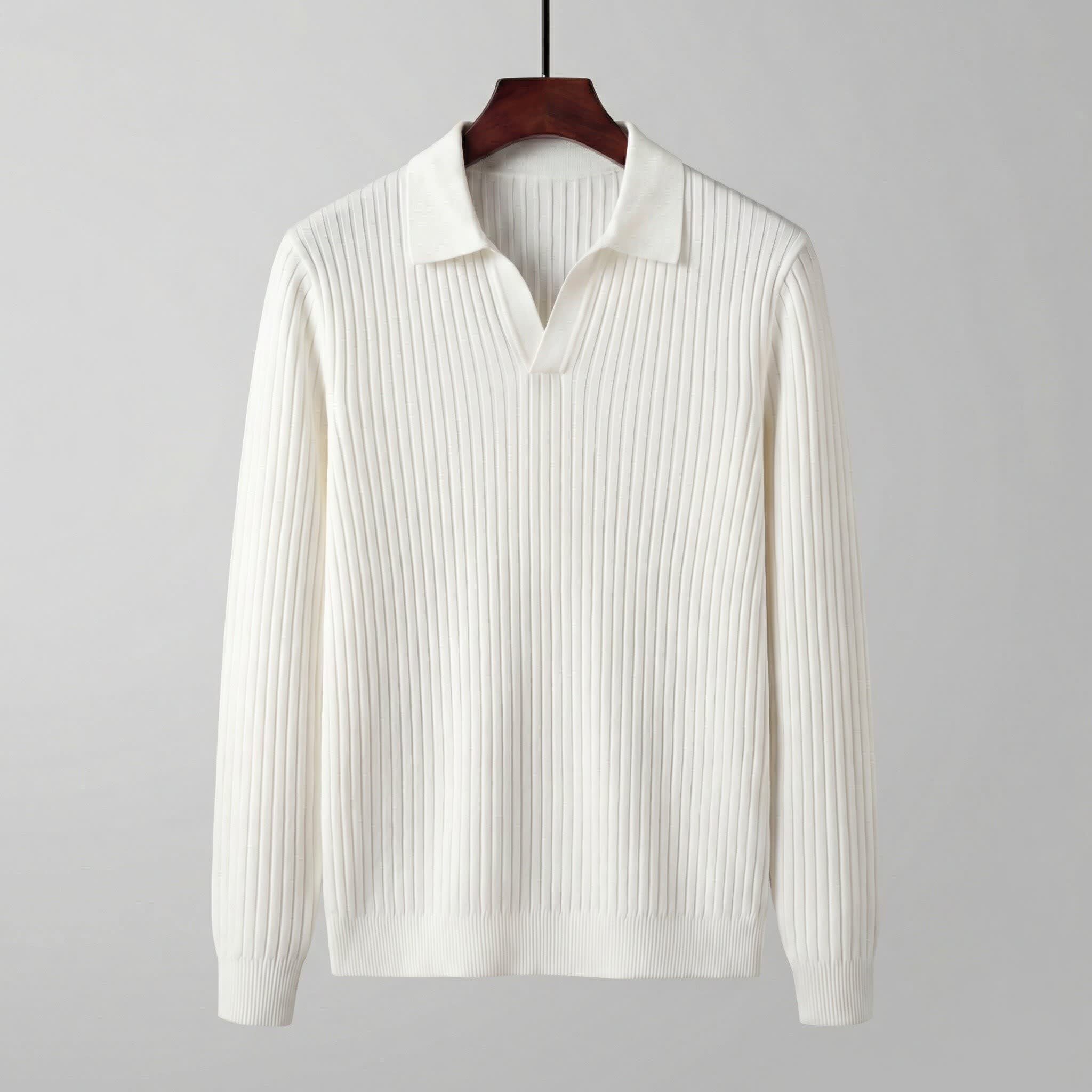 Shepherd Ribbed Long Sleeve Polo_2