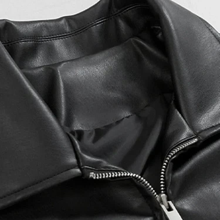 Deandre Oversized Faux Leather Bomber Jacket_3