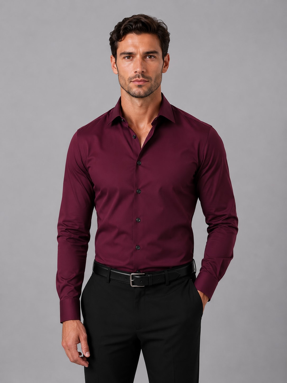 Elliot Slim Fit Long Sleeve Formal Shirt_8
