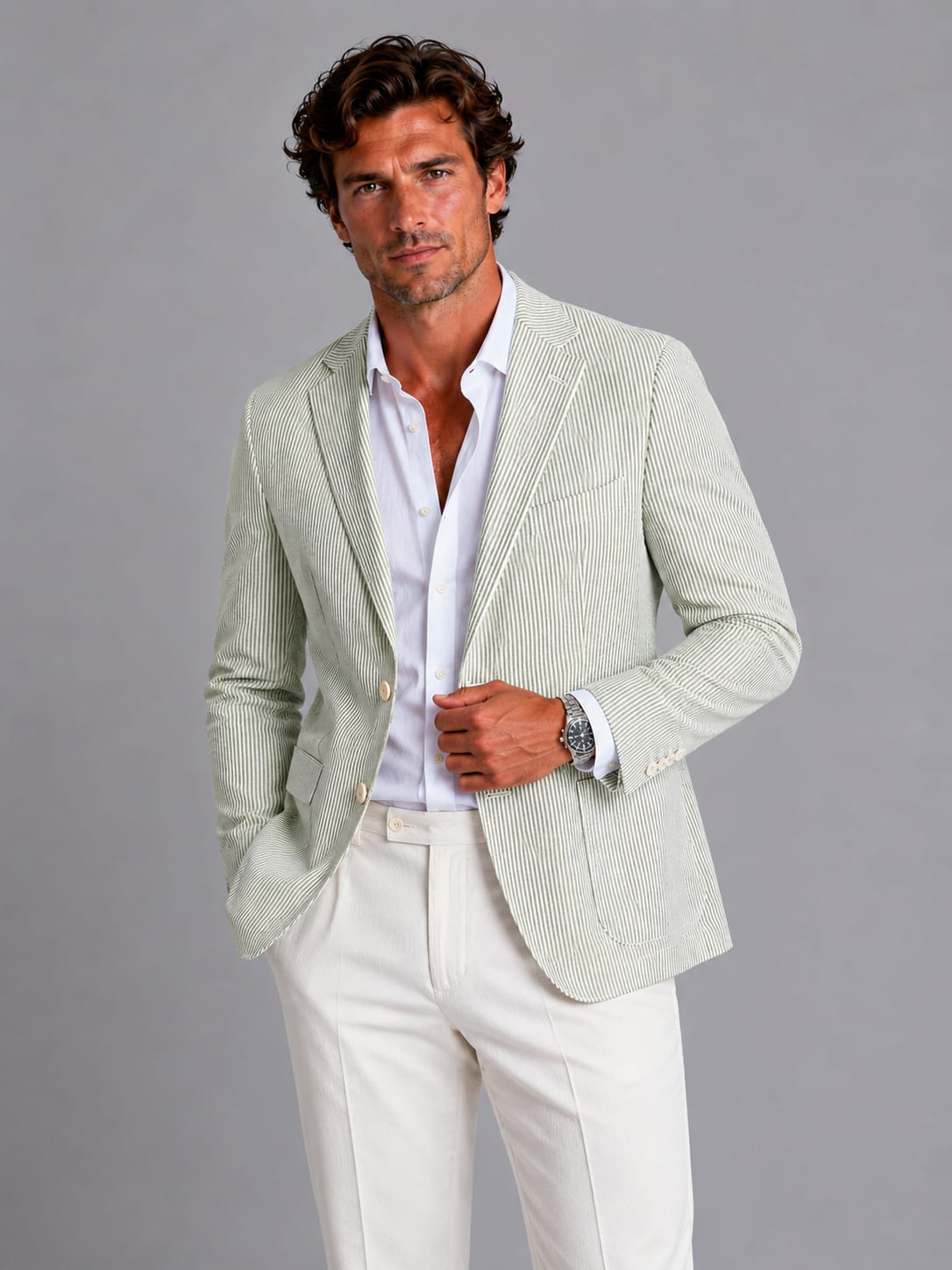 Dominic Striped Seersucker Blazer_6