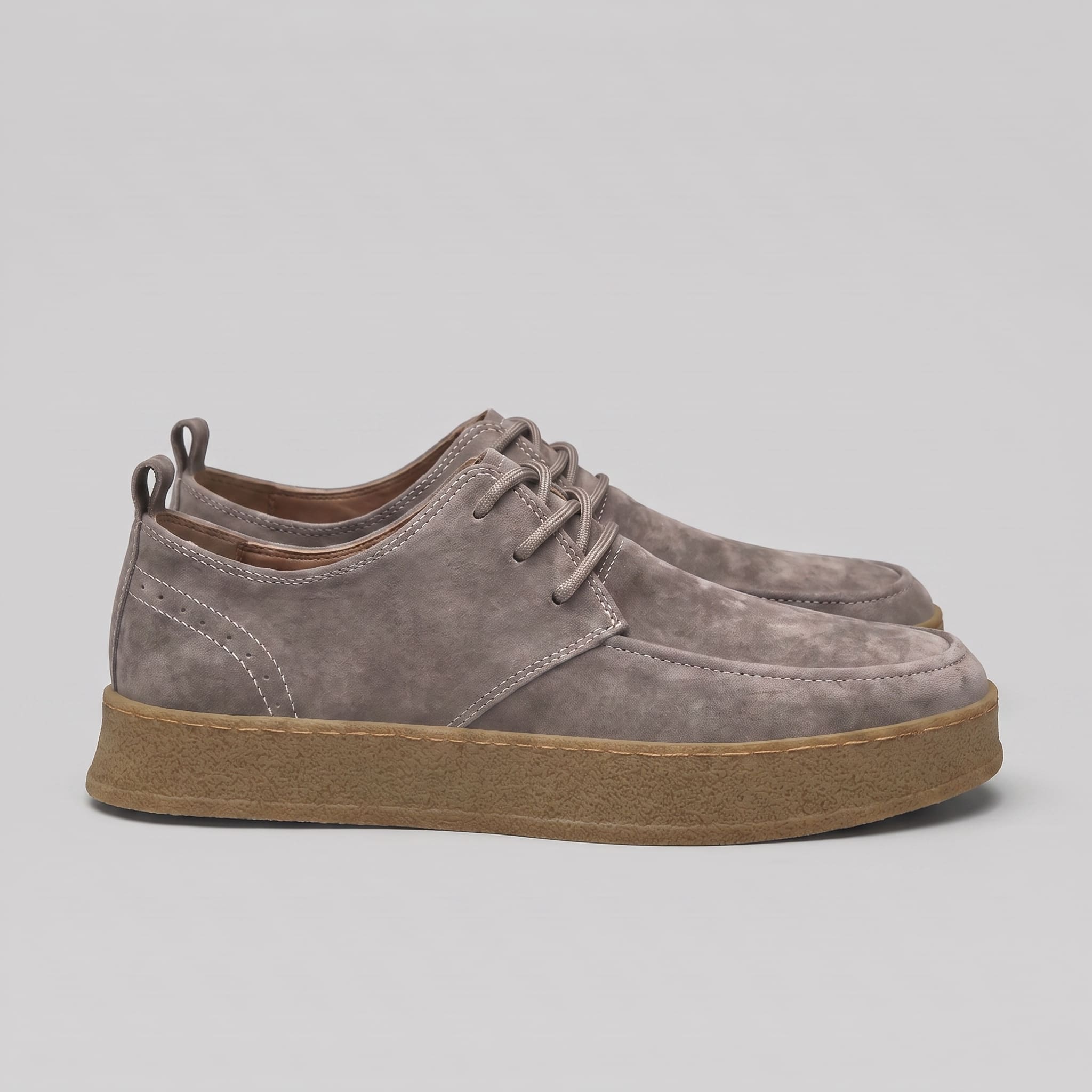 Enrique Faux Suede Lace-Up Casual Shoes_4