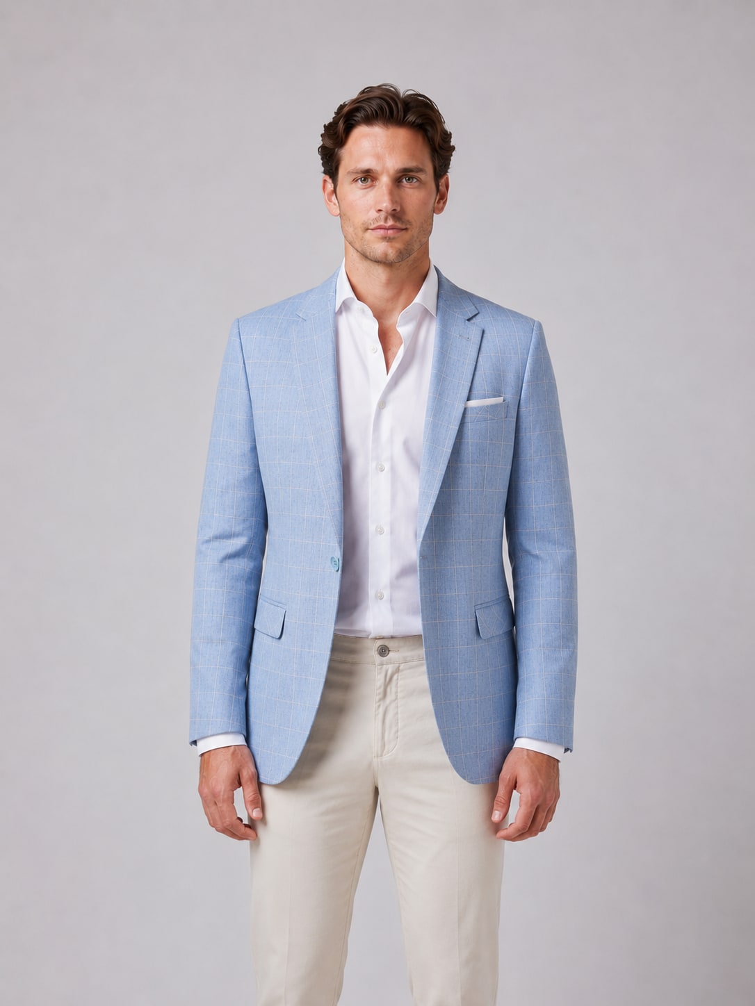 Anders Tailored Windowpane Check Blazer_3