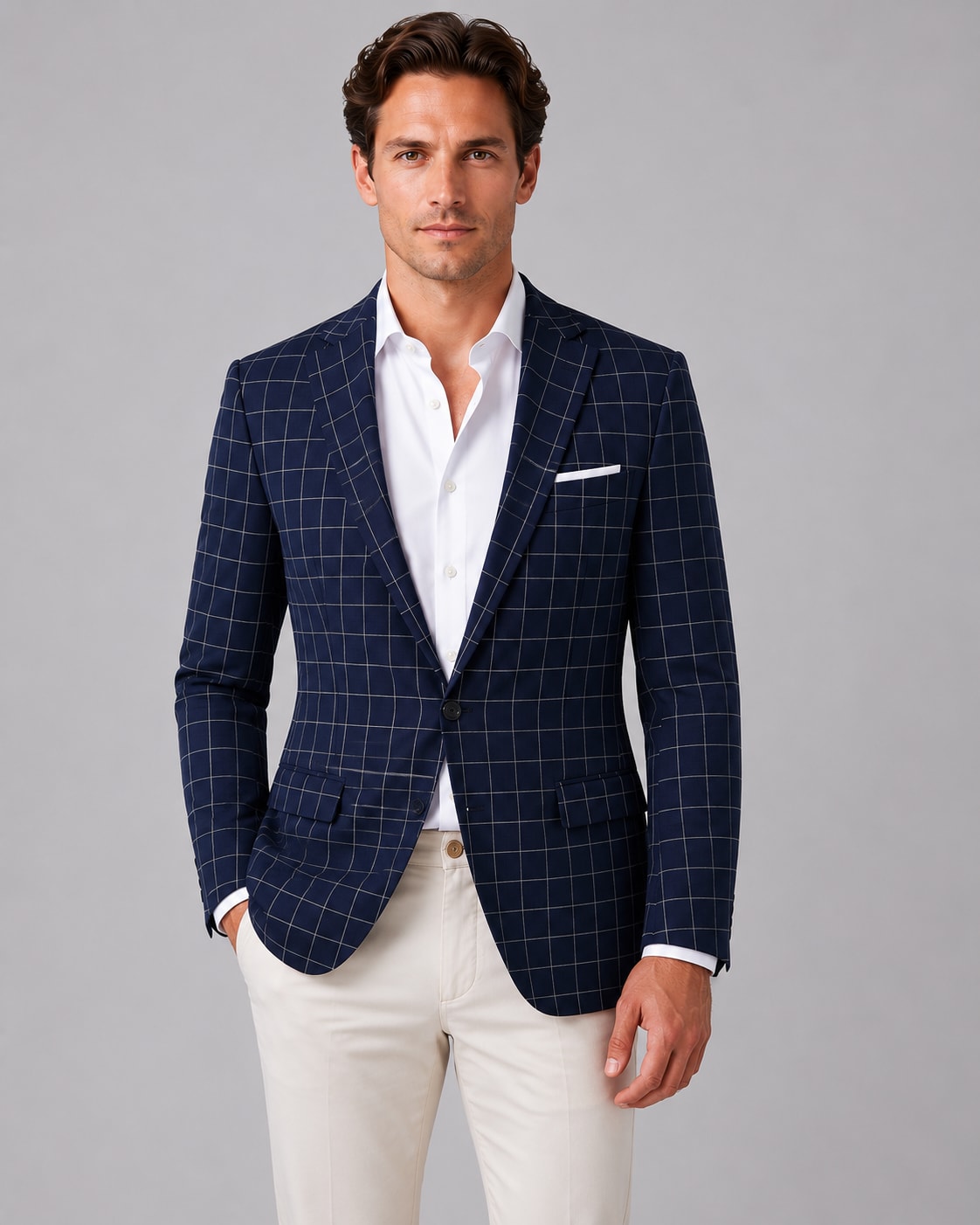 Anders Tailored Windowpane Check Blazer_6