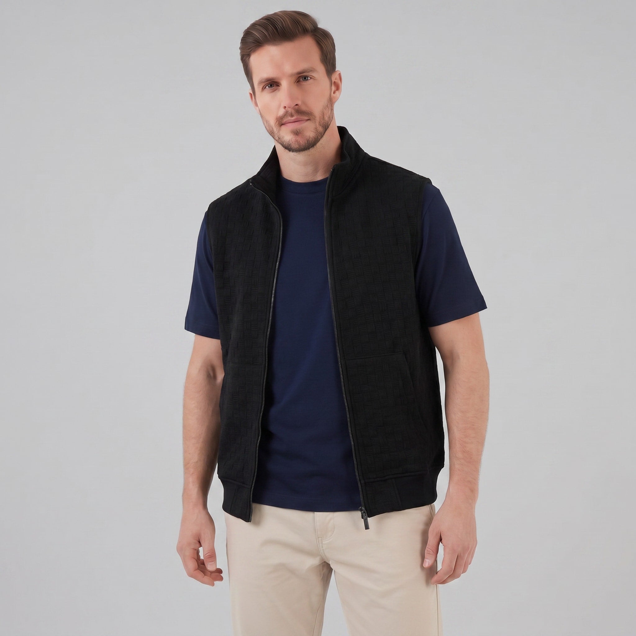 Callum Textured Knit Zip Vest_16