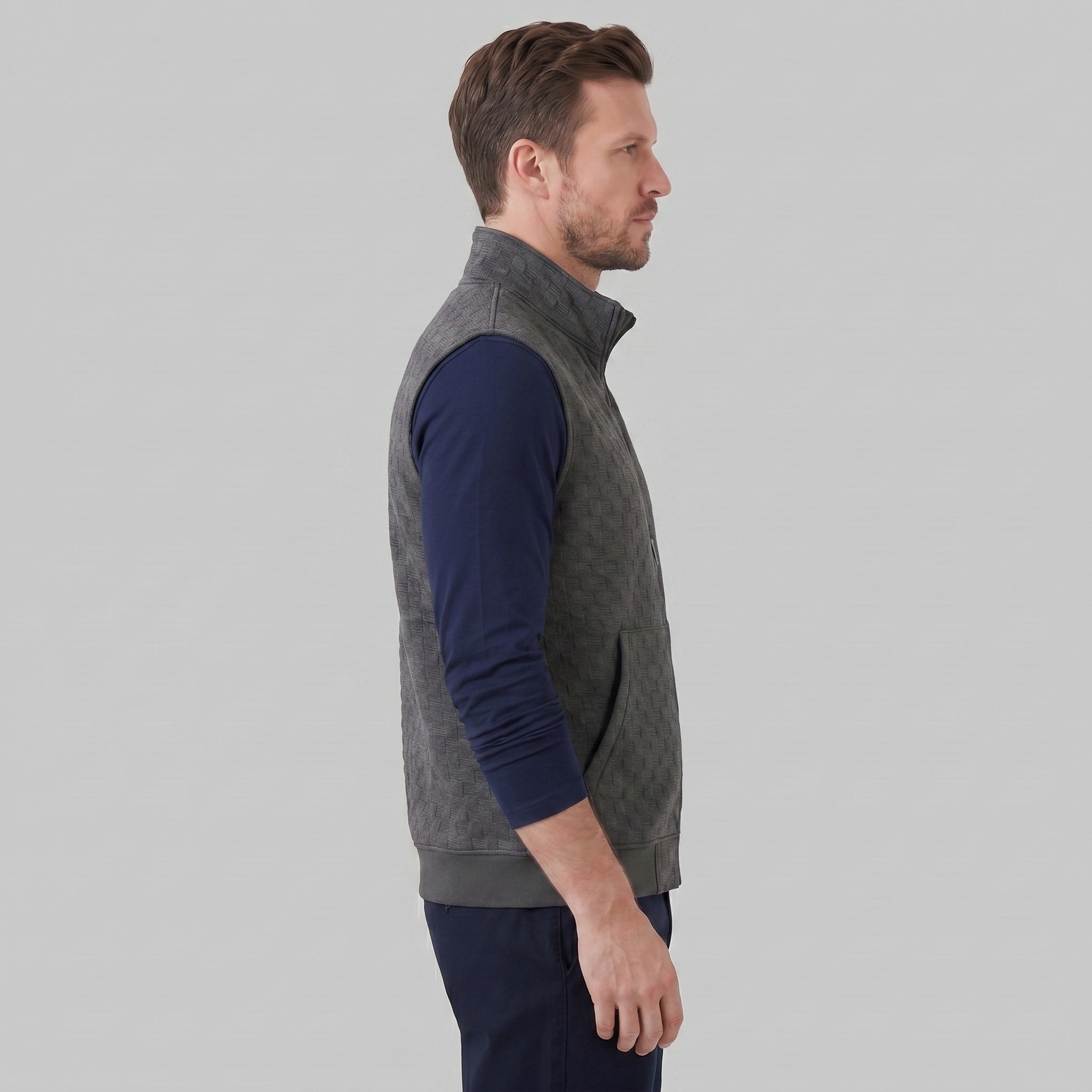 Callum Textured Knit Zip Vest_2