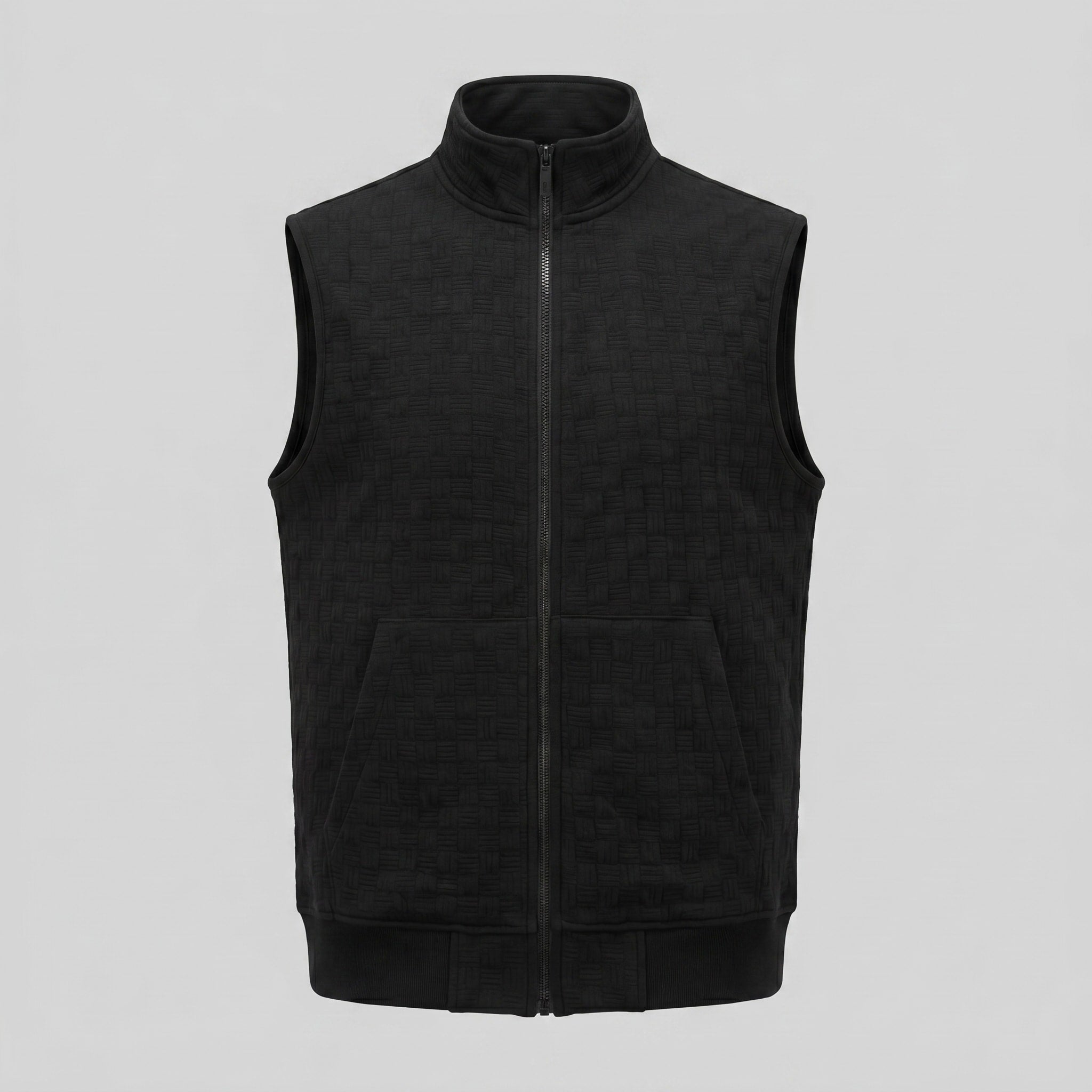 Callum Textured Knit Zip Vest_20