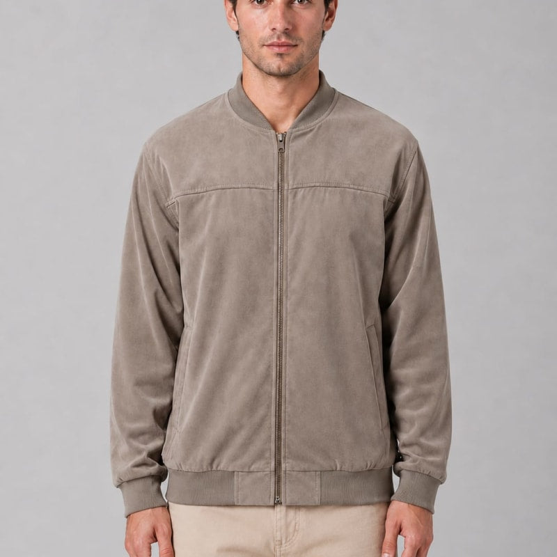 Emmett Faux Suede Bomber Jacket_1