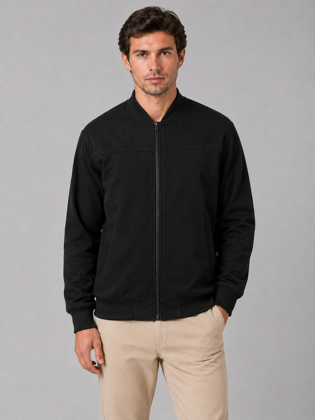 Emmett Faux Suede Bomber Jacket_3