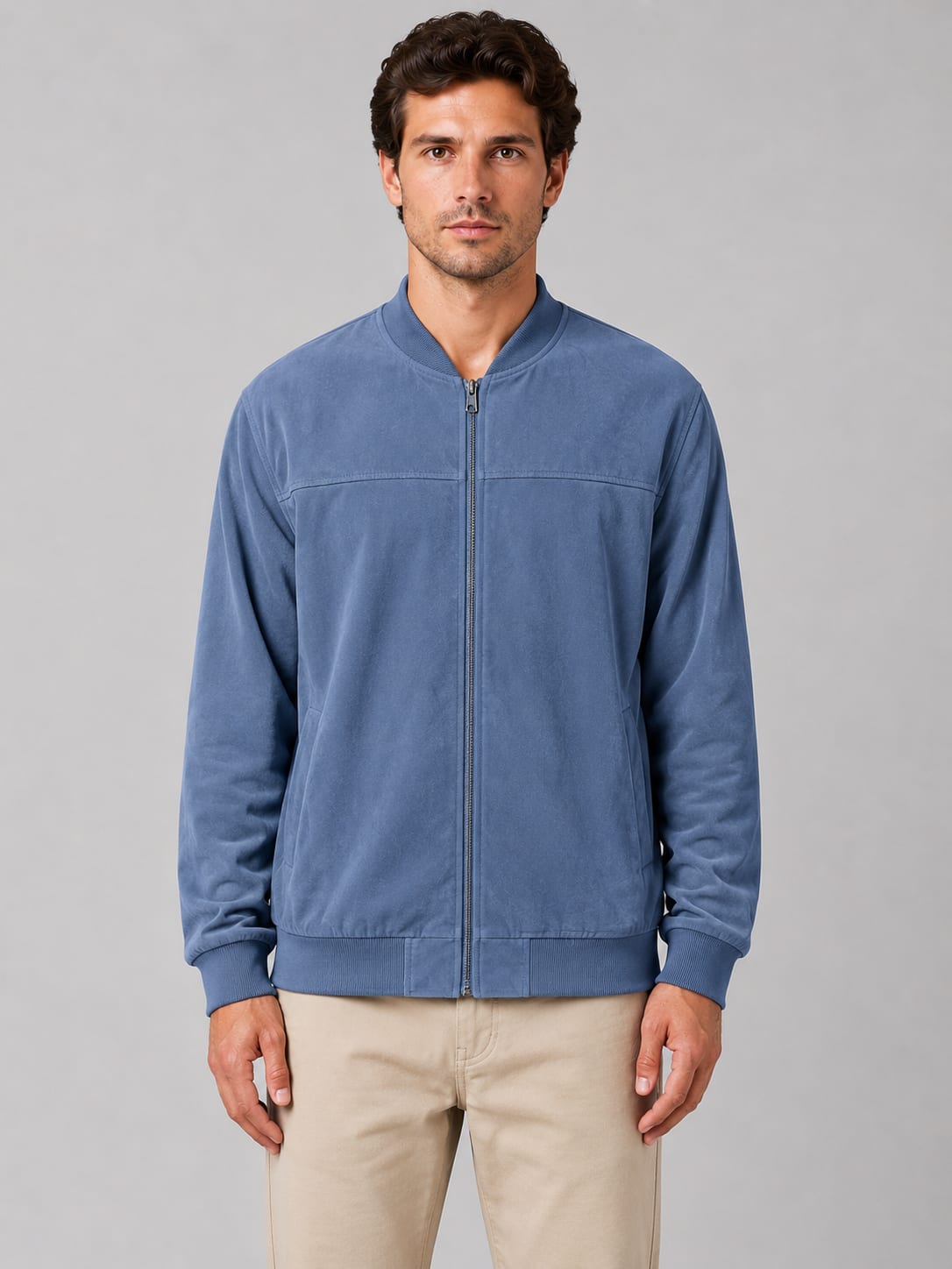 Emmett Faux Suede Bomber Jacket_4