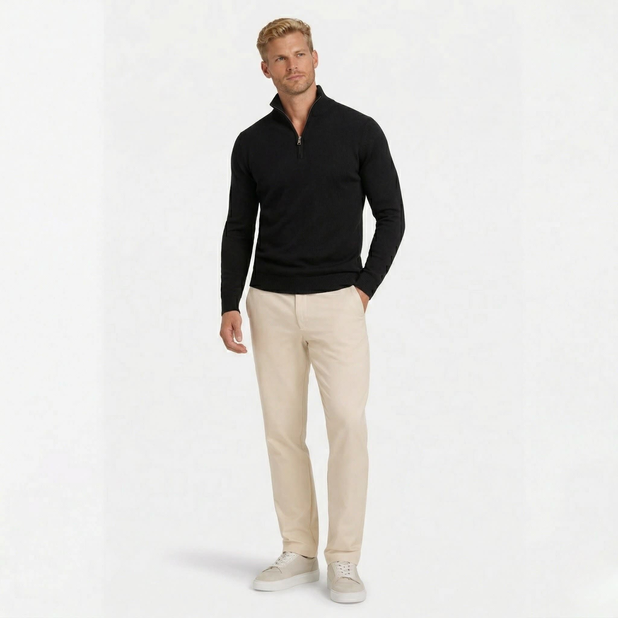 August Zip Up Knit Sweater_10