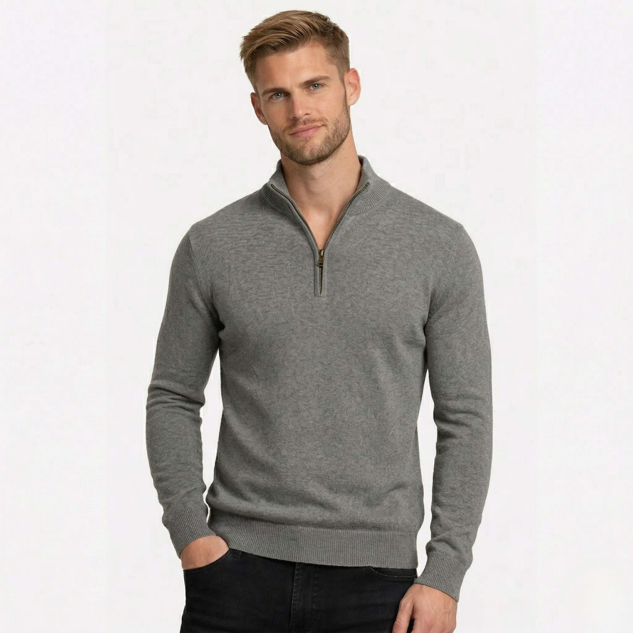 August Zip Up Knit Sweater_3