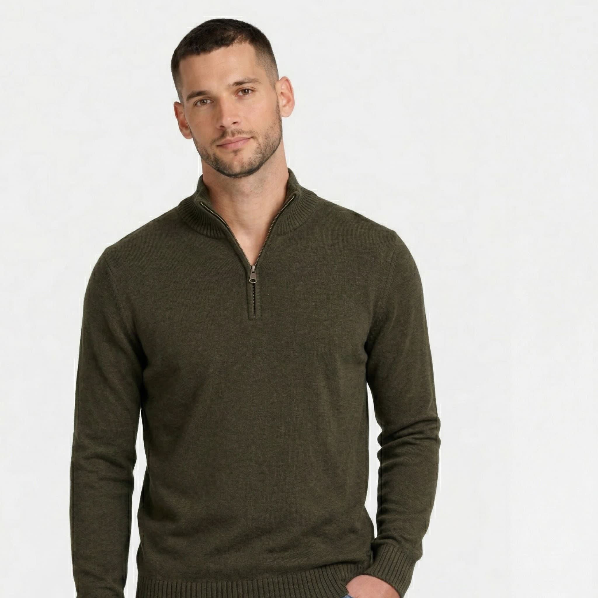 August Zip Up Knit Sweater_4