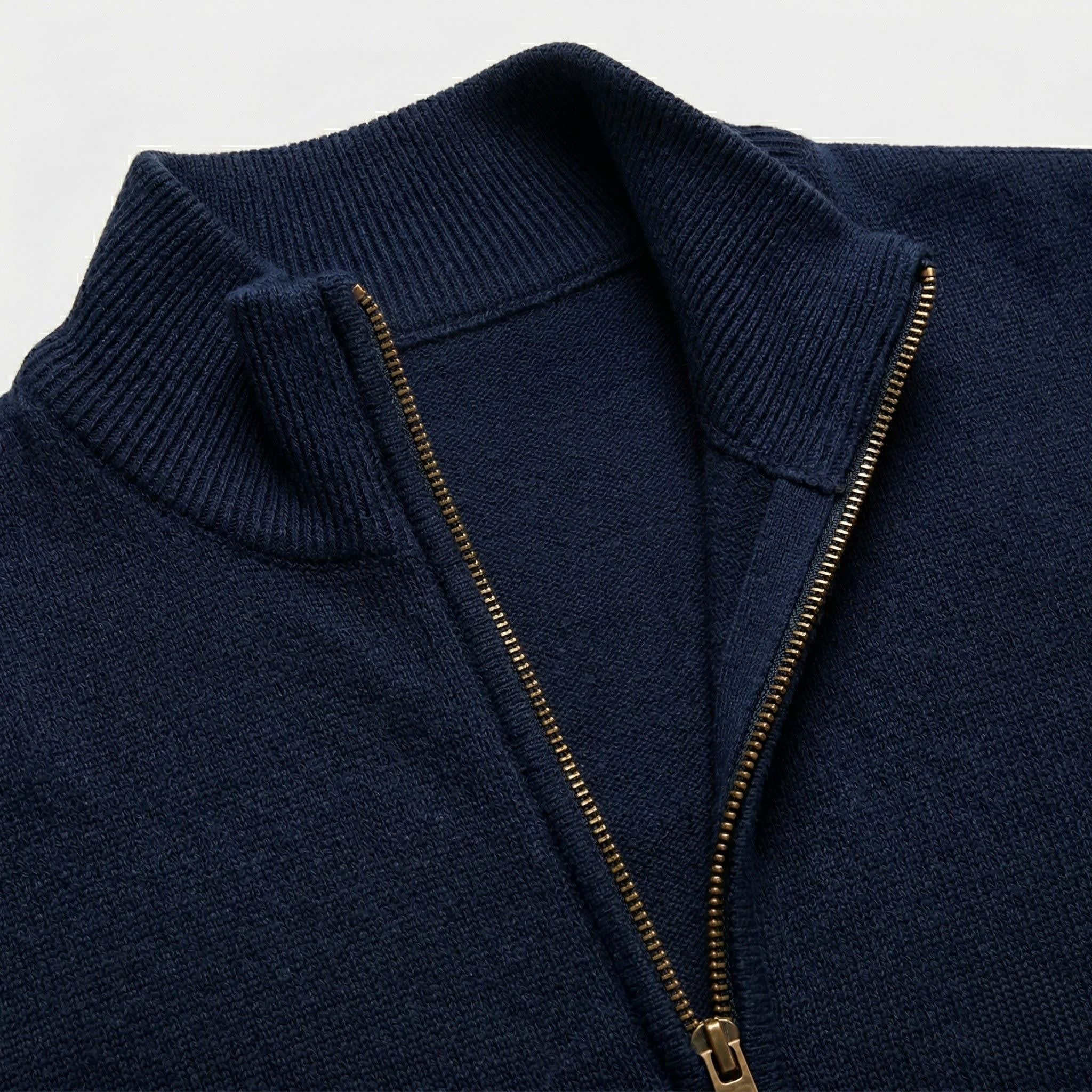 August Zip Up Knit Sweater_8